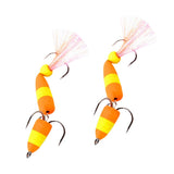 Max 2Pieces Fishing Lures Floating Baits Simulation Swimbaits 2Treble Fishhooks