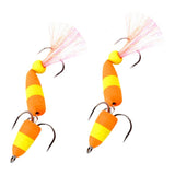 Max 2Pieces Fishing Lures Floating Baits Simulation Swimbaits 2Treble Fishhooks