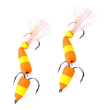 Max 2Pieces Fishing Lures Floating Baits Simulation Swimbaits 2Treble Fishhooks