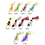 Max 2Pieces Fishing Lures Floating Baits Simulation Swimbaits 2Treble Fishhooks