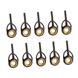 Max 10pcs Fishing Rod Eye Ring Guides Line Rings for Spinning Carp Fishing 1.1mm