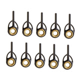 Max 10pcs Fishing Rod Eye Ring Guides Line Rings for Spinning Carp Fishing 1.1mm