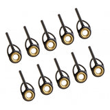 Max 10pcs Fishing Rod Eye Ring Guides Line Rings for Spinning Carp Fishing 1.1mm