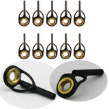 Max 10pcs Fishing Rod Eye Ring Guides Line Rings for Spinning Carp Fishing 1.5mm
