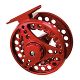 Max Metal Fly Fishing Reel 2+1 Bearings Left Right Hand Tackle 85mm Red