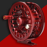 Max Metal Fly Fishing Reel 2+1 Bearings Left Right Hand Tackle 85mm Red