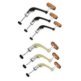 Max Metal Spinning Fishing Reel Handle Rocker Arm Wooden Crank Handle Black L