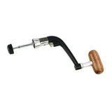 Max Metal Spinning Fishing Reel Handle Rocker Arm Wooden Crank Handle Black L