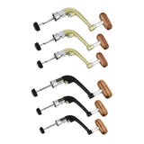 Max Metal Spinning Fishing Reel Handle Rocker Arm Wooden Crank Handle Black L