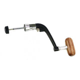 Max Metal Spinning Fishing Reel Handle Rocker Arm Wooden Crank Handle Black M