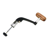 Max Metal Spinning Fishing Reel Handle Rocker Arm Wooden Crank Handle Black M