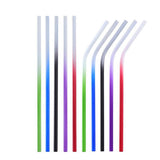 Max Stainless Steel Gradient Color Drinking Straw Sucker 6mm Green Straight