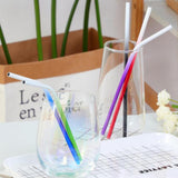 Max Stainless Steel Gradient Color Drinking Straw Sucker 6mm Green Straight