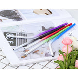 Max Stainless Steel Gradient Color Drinking Straw Sucker 6mm Green Straight