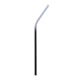 Max Stainless Steel Gradient Color Drinking Straw Sucker 6mm Black Bent