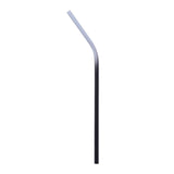Max Stainless Steel Gradient Color Drinking Straw Sucker 6mm Black Bent