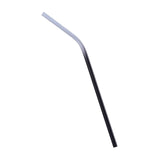 Max Stainless Steel Gradient Color Drinking Straw Sucker 6mm Black Bent