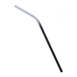 Max Stainless Steel Gradient Color Drinking Straw Sucker 6mm Black Bent