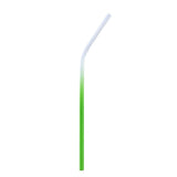 Max Stainless Steel Gradient Color Drinking Straw Sucker 6mm Green Bent