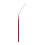 Max Stainless Steel Gradient Color Drinking Straw Sucker 6mm Red Bent