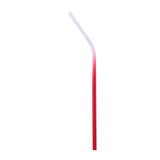 Max Stainless Steel Gradient Color Drinking Straw Sucker 6mm Red Bent