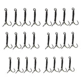 Max 4pcs Fishing Ronnie Rigs Carp Fishing Spinner Rigs Assist Hooks 04 barbed