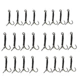 Max 4pcs Fishing Ronnie Rigs Carp Fishing Spinner Rigs Assist Hooks 04 barbed