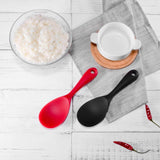 Max Silicone Non-Stick Rice Paddle Rice Spoon for Home/Outdoor Camping BBQ Red