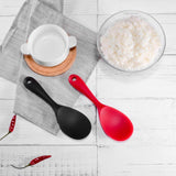 Max Silicone Non-Stick Rice Paddle Rice Spoon for Home/Outdoor Camping BBQ Red