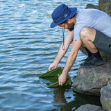 Max Collapsible Water Bucket Camp Bucket Wash Basin Pail Container Green