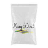Max 5 Pieces Artificial Baits Soft Fishing Lures Lifelike T Tail Fish Swimbaits