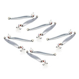 Max 10xWillow Leaf Shape Artificial Sequins Iron Vib Fishing Bait with Hook 21g