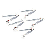 Max 10xWillow Leaf Shape Artificial Sequins Iron Vib Fishing Bait with Hook 21g