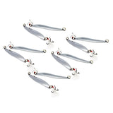Max 10xWillow Leaf Shape Artificial Sequins Iron Vib Fishing Bait with Hook 21g