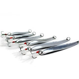 Max 10xWillow Leaf Shape Artificial Sequins Iron Vib Fishing Bait with Hook 21g