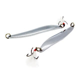 Max 10xWillow Leaf Shape Artificial Sequins Iron Vib Fishing Bait with Hook 21g
