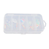 Max 10Packs Sequins Baits Artificial Lures with Treble Hooks &Organizer Box