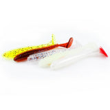 Max 5 Pieces PVC Fishing Lure Bait Artificial Bait Tackle with T-tail 9cm 4.6g A