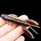 Max 10 Pieces Bionic Shrimp Bait Swim Posture Artificial Fishing Lure Multicolor