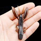 Max 10 Pieces Bionic Shrimp Bait Swim Posture Artificial Fishing Lure Multicolor