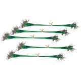 Max 50pcs Fishing Wire Leaders with Safety Snaps and Barrel Swivels Green 15cm