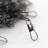 Max 20pcs Fishing Wire Leaders with Safety Snaps and Barrel Swivels Green 20cm