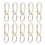 Max 10 Pcs Spring Backpack Clasps Climbing Carabiners Keychain Camping Silver