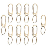 Max 10 Pcs Spring Backpack Clasps Climbing Carabiners Keychain Camping Silver