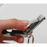 Max 2-in-1 Stainless Steel Nail Clippers Ultra-thin Simple with Bottle Opener