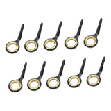 Max 10x Stainless Steel Fishing Rod Guides Fishing Rod Tip Repair Kit Gold 10