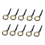 Max 10x Stainless Steel Fishing Rod Guides Fishing Rod Tip Repair Kit Gold 10