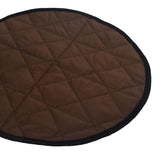 Max Foldable Seat Pad Chair Seat Padded Cushion with Storage Bag Brown