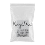 Max 85Pcs Stainless Steel Fishing Rod Guides Ring Rod Repair Kit DIY Eye Rings