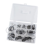 Max 85Pcs Stainless Steel Fishing Rod Guides Ring Rod Repair Kit DIY Eye Rings